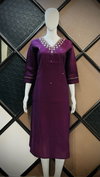 FF Roman Silk Straight Cut Designer Kurtis Catalog